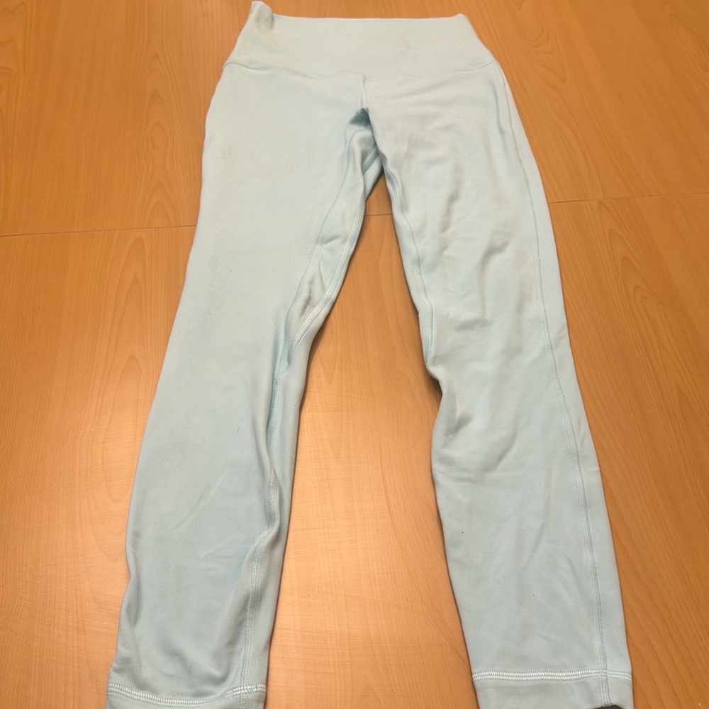 Light blue lululemon align leggings , full length size 4